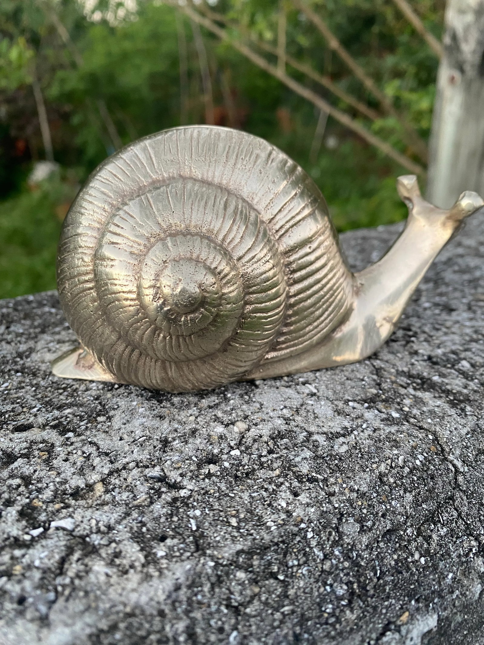 Vintage Brass Snail - 6