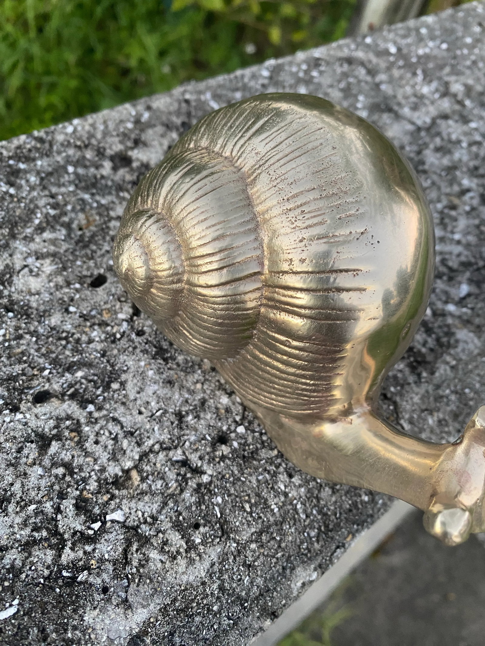 Vintage Brass Snail - 9