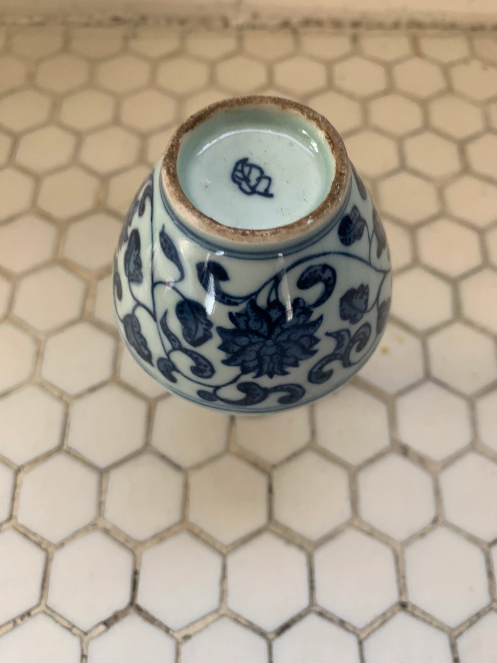 Blue & White Porcelain Chinoiserie Vases Pair - 4