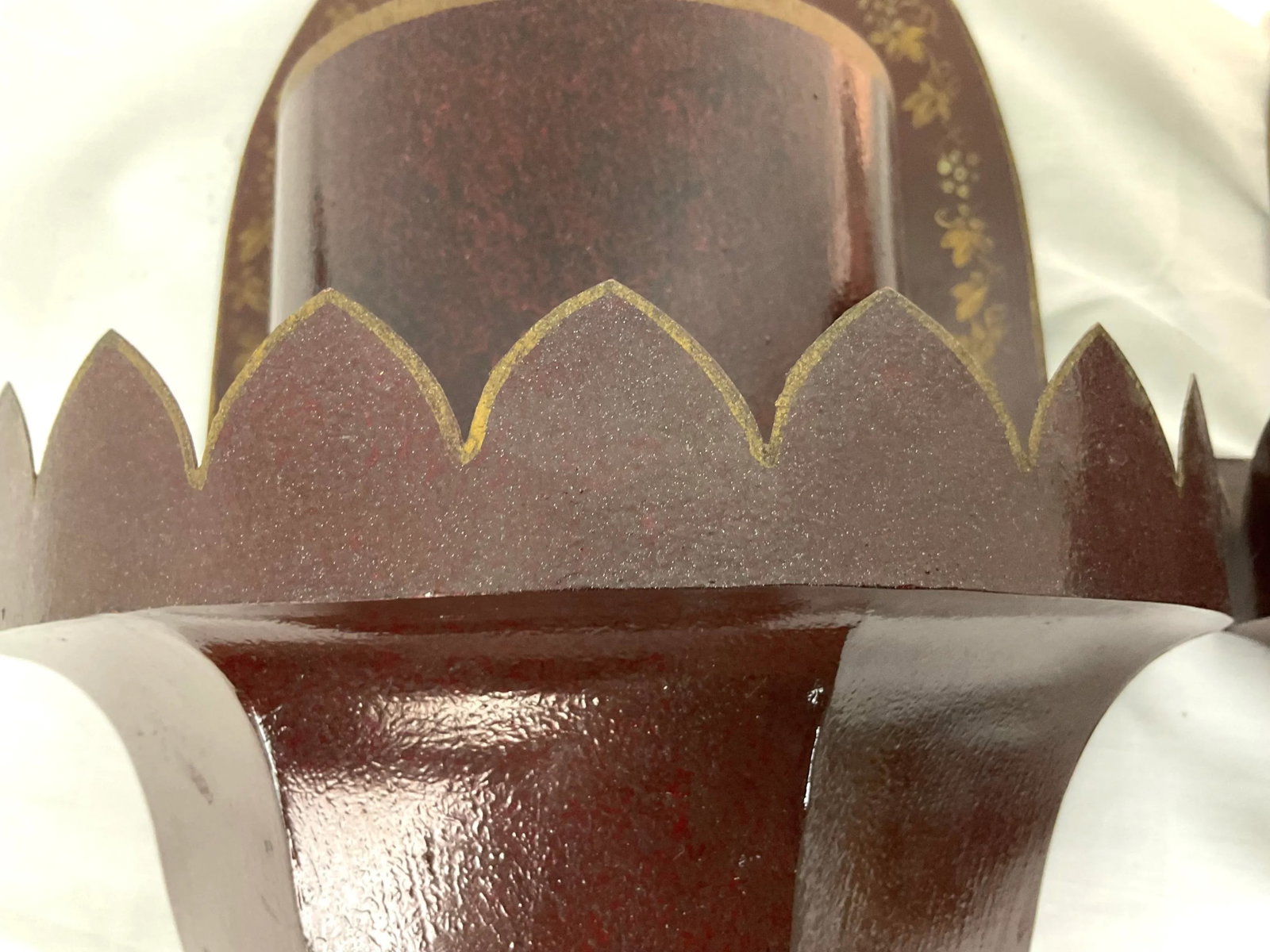 Vintage French Tole Wall Sconce Pair - 3