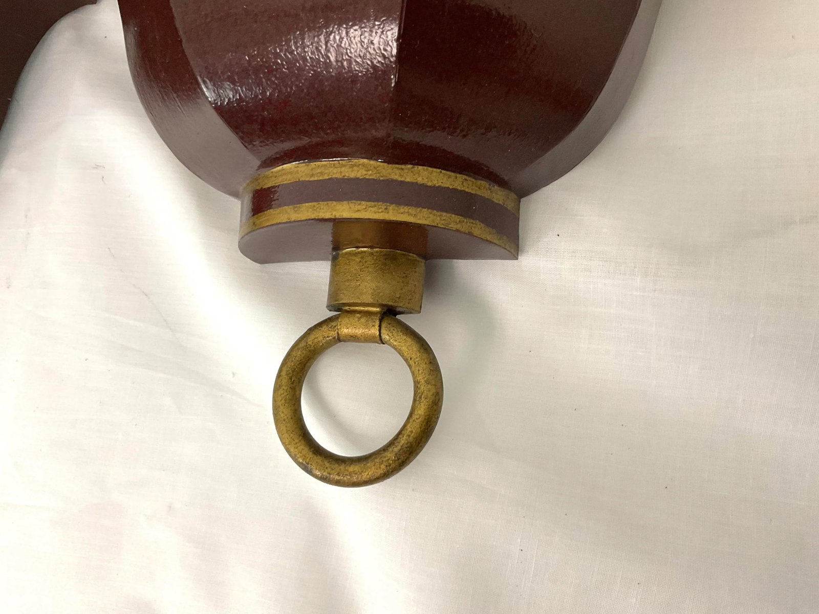 Vintage French Tole Wall Sconce Pair - 8