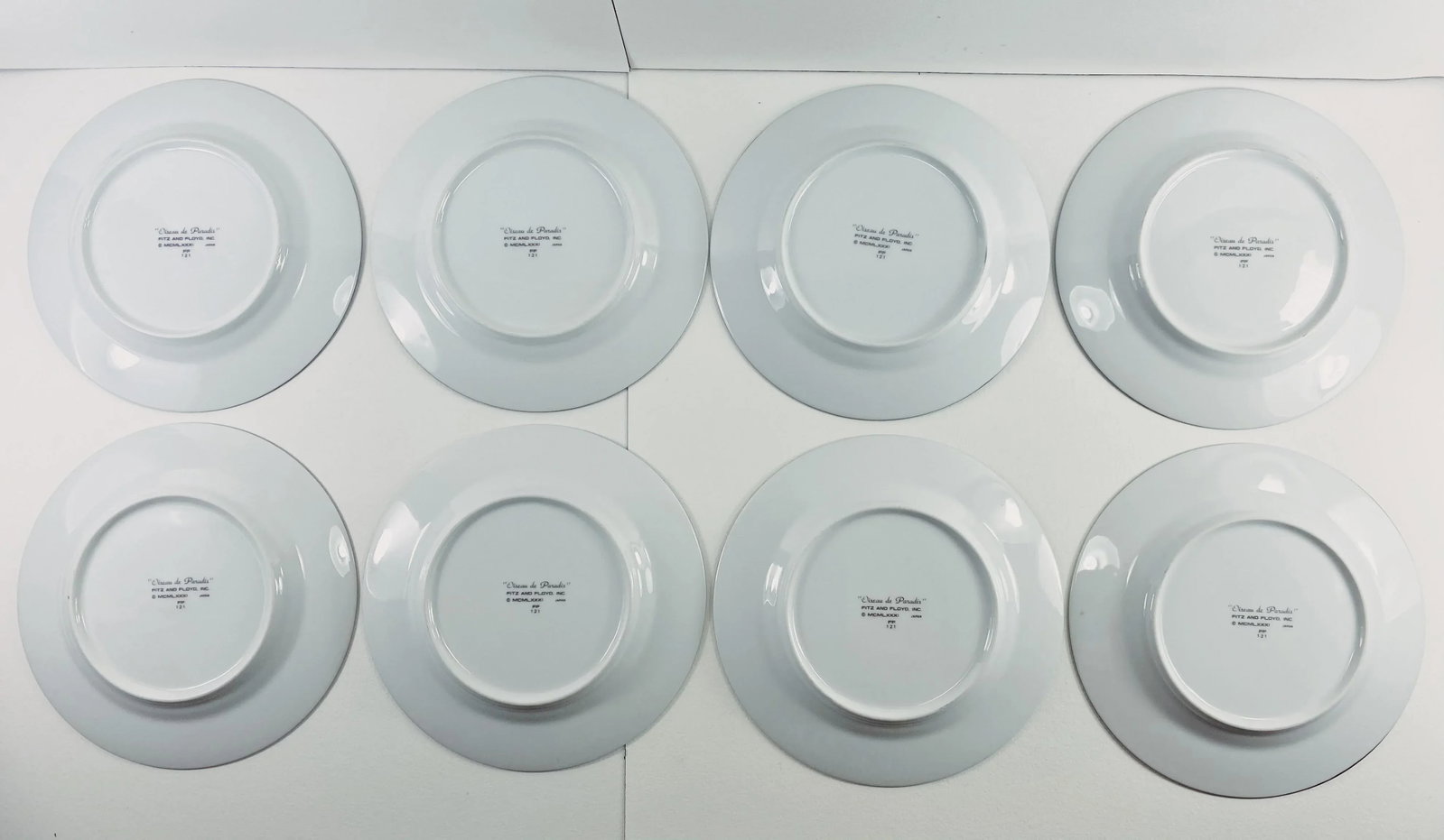1980s 'Oiseau De Paradis' Plates by Fitz & Floyd - Set of 8 - 10