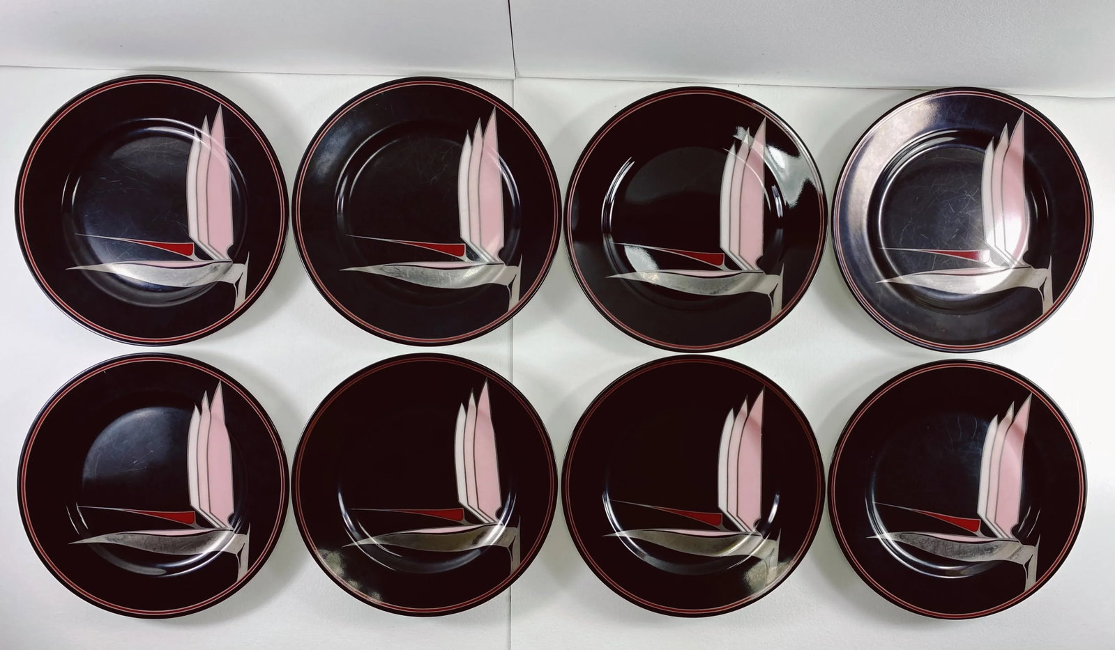 1980s 'Oiseau De Paradis' Plates by Fitz & Floyd - Set of 8 - 13
