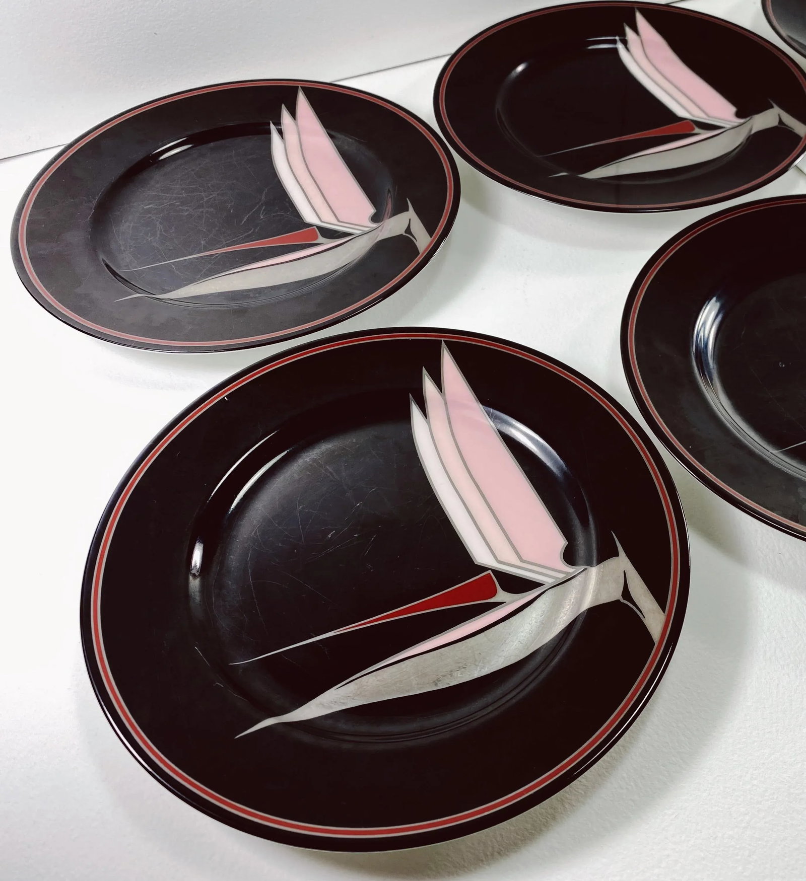1980s 'Oiseau De Paradis' Plates by Fitz & Floyd - Set of 8 - 2