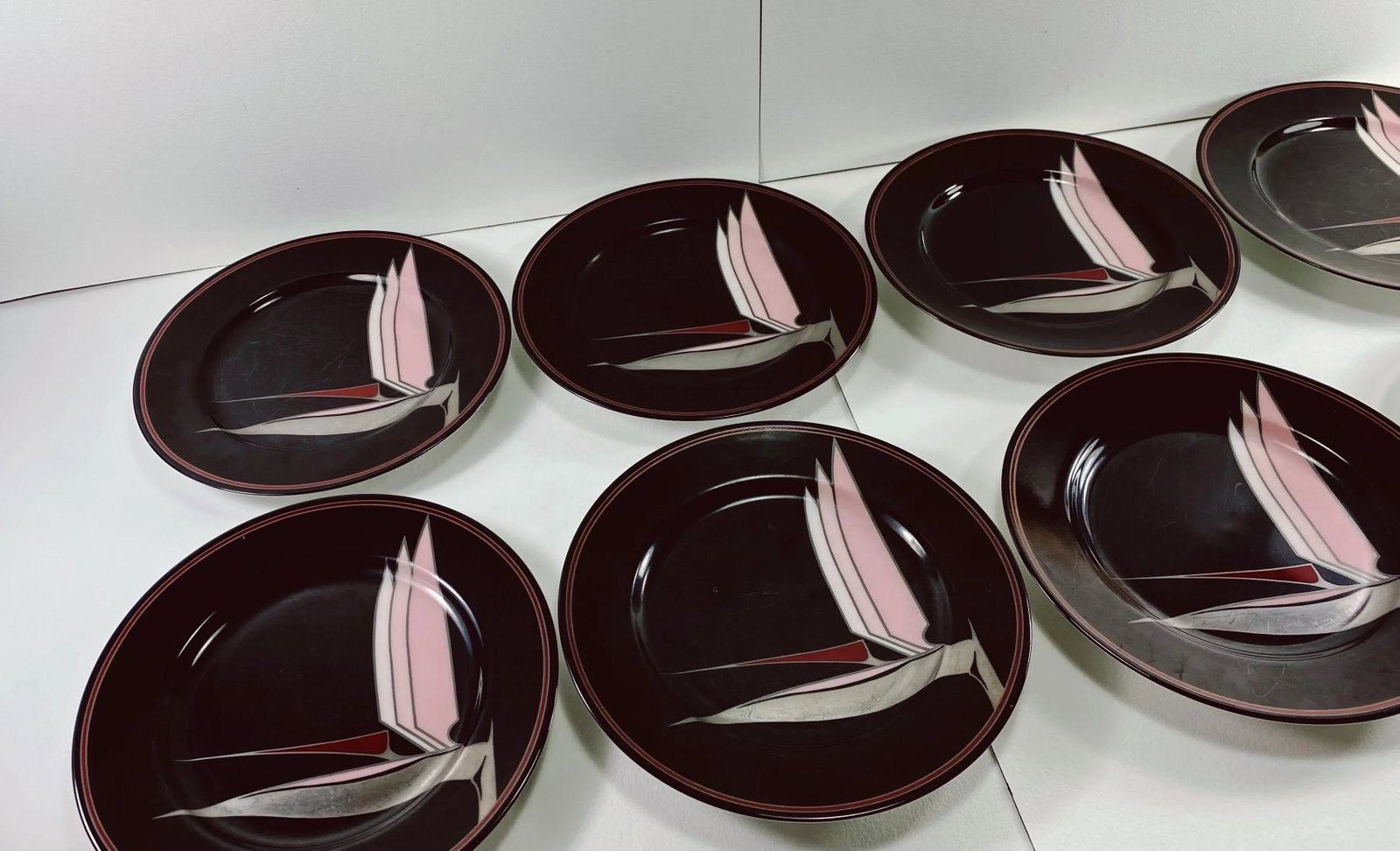 1980s 'Oiseau De Paradis' Plates by Fitz & Floyd - Set of 8 - 3