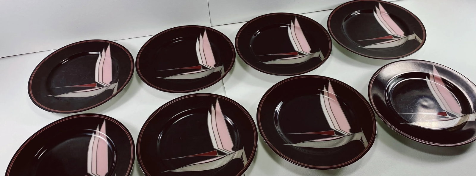 1980s 'Oiseau De Paradis' Plates by Fitz & Floyd - Set of 8 - 4