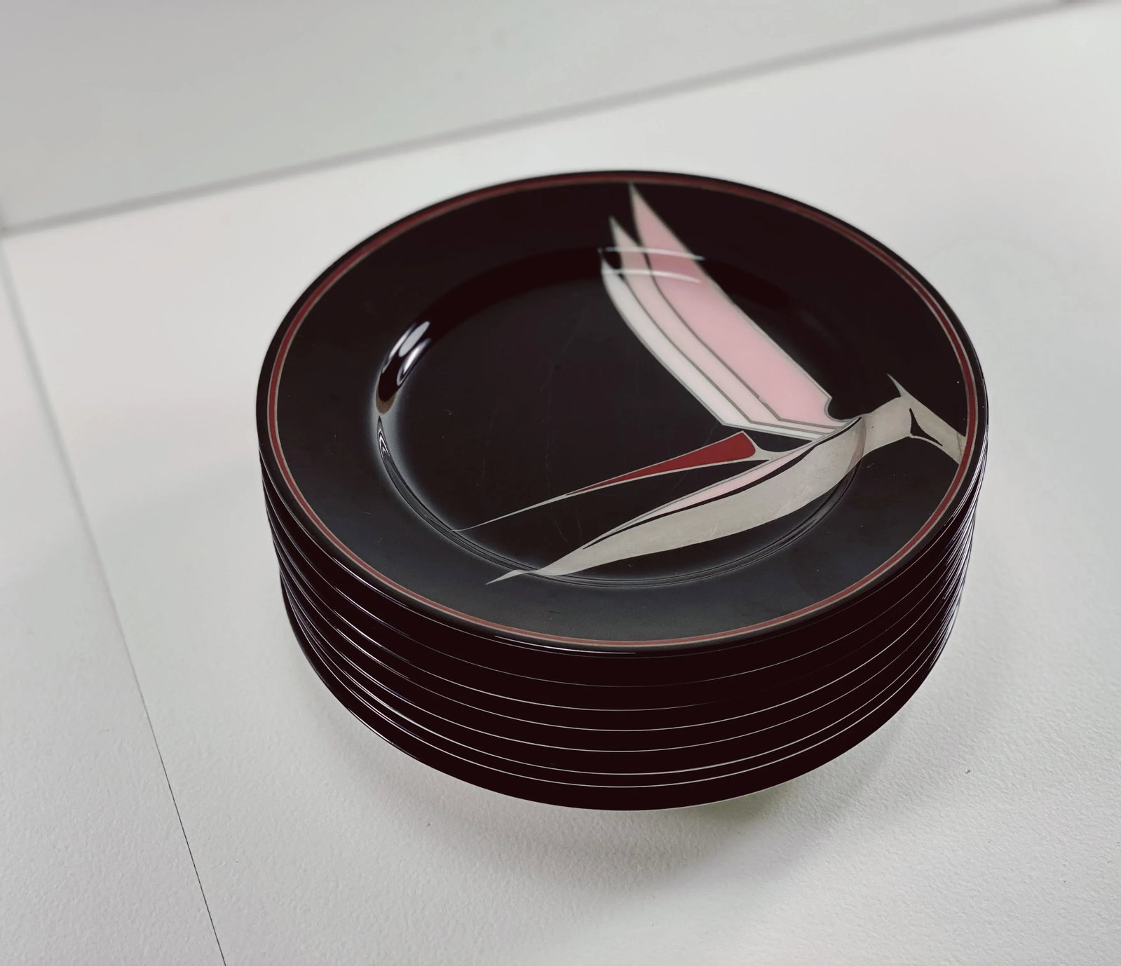 1980s 'Oiseau De Paradis' Plates by Fitz & Floyd - Set of 8 - 5