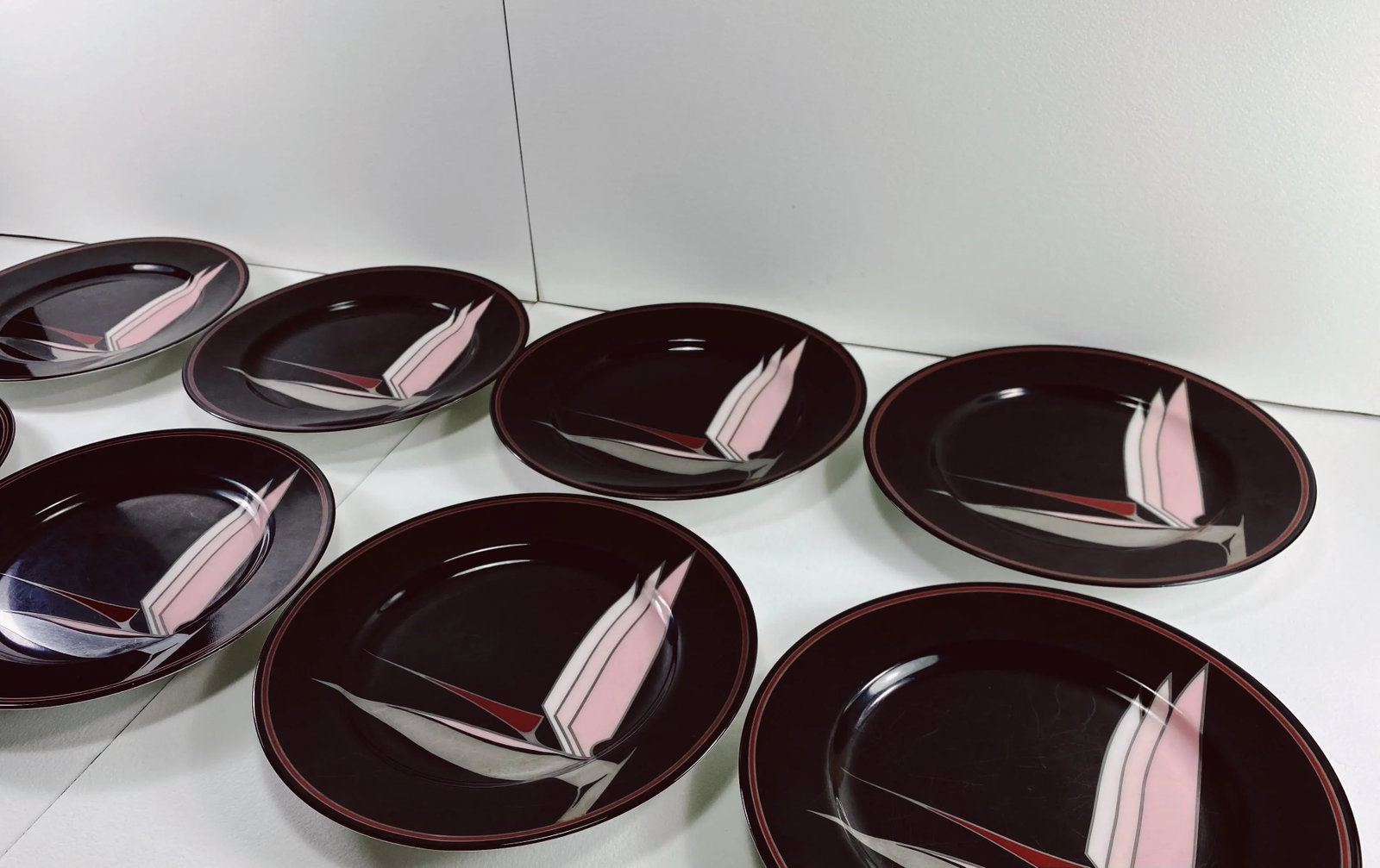 1980s 'Oiseau De Paradis' Plates by Fitz & Floyd - Set of 8 - 8