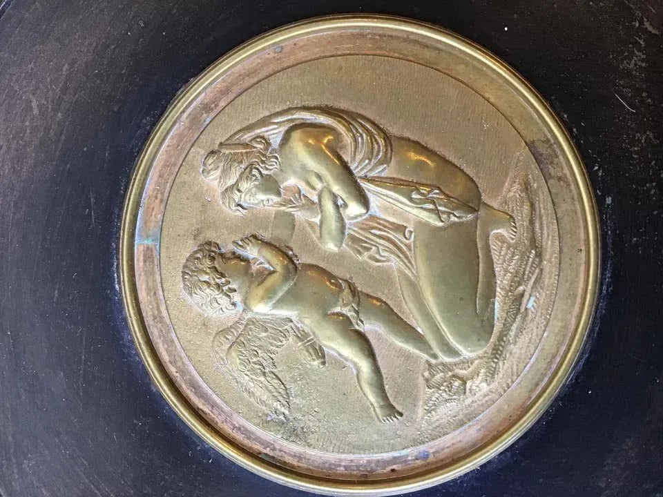 Large 1870s Bronze Classical Tazza - 11