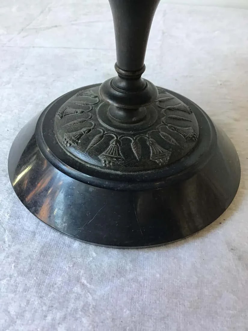 Large 1870s Bronze Classical Tazza - 2