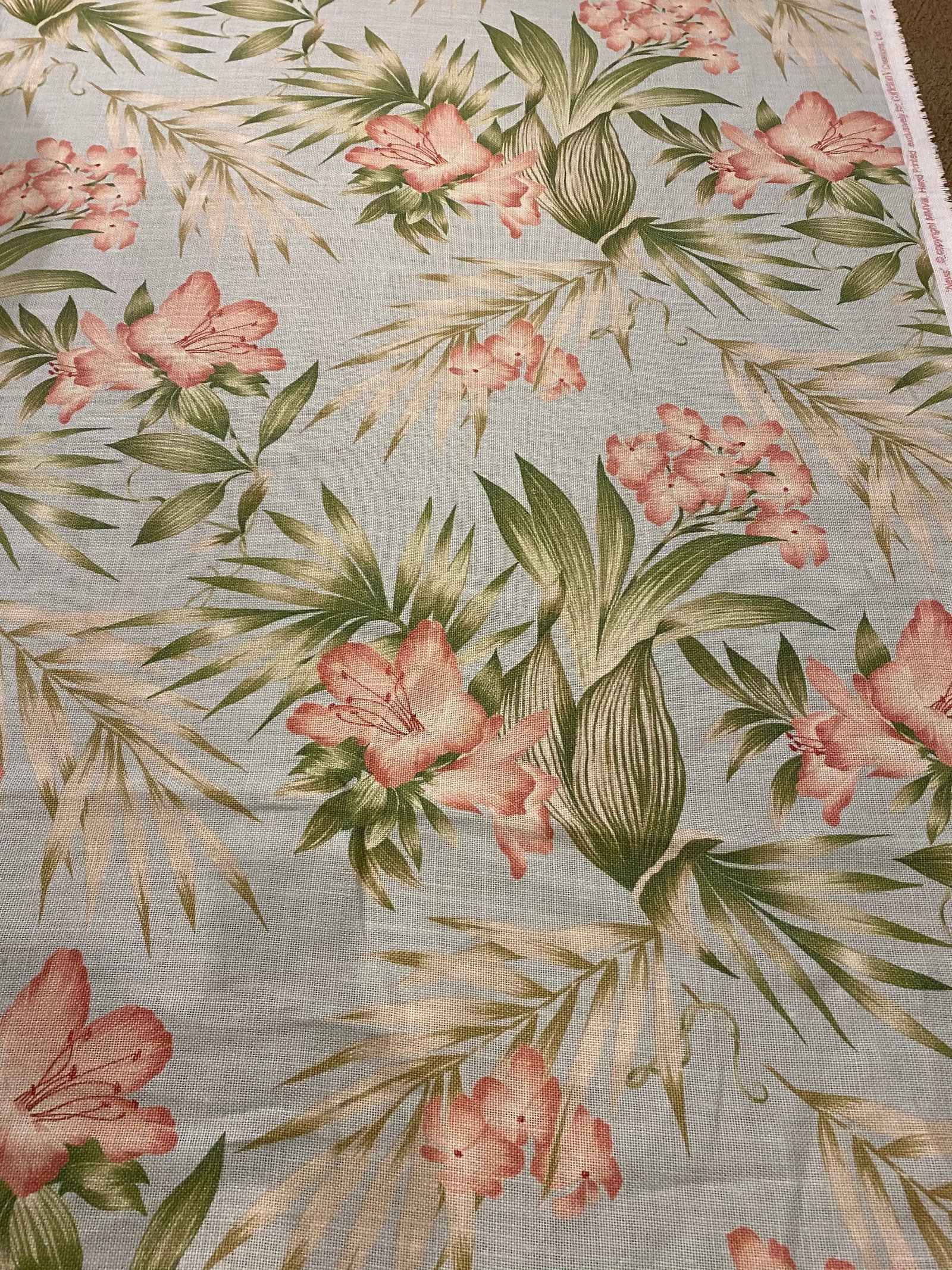 Carleton V Tropical Floral Fabric - 8+ Yard - 2