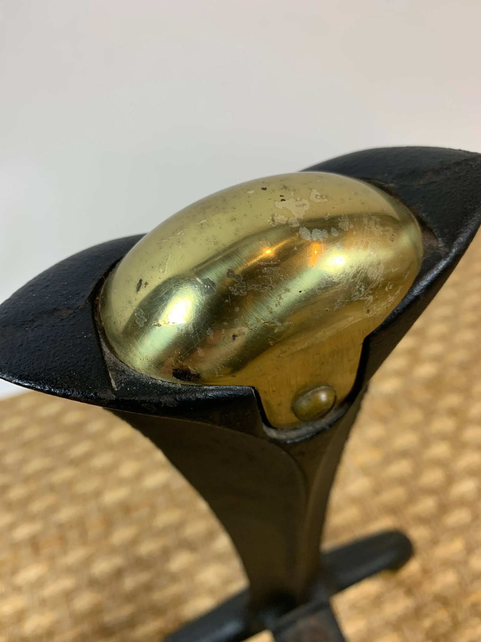MId-Century Donald Deskey Iron and Brass Andirons - A Pair - 8