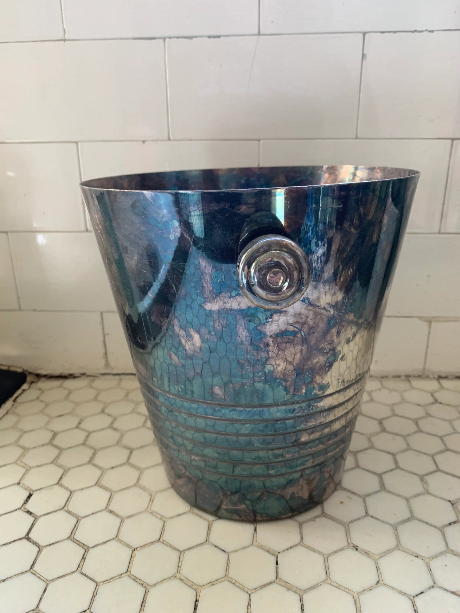 French Silver-Plate Champagne Bucket - 5