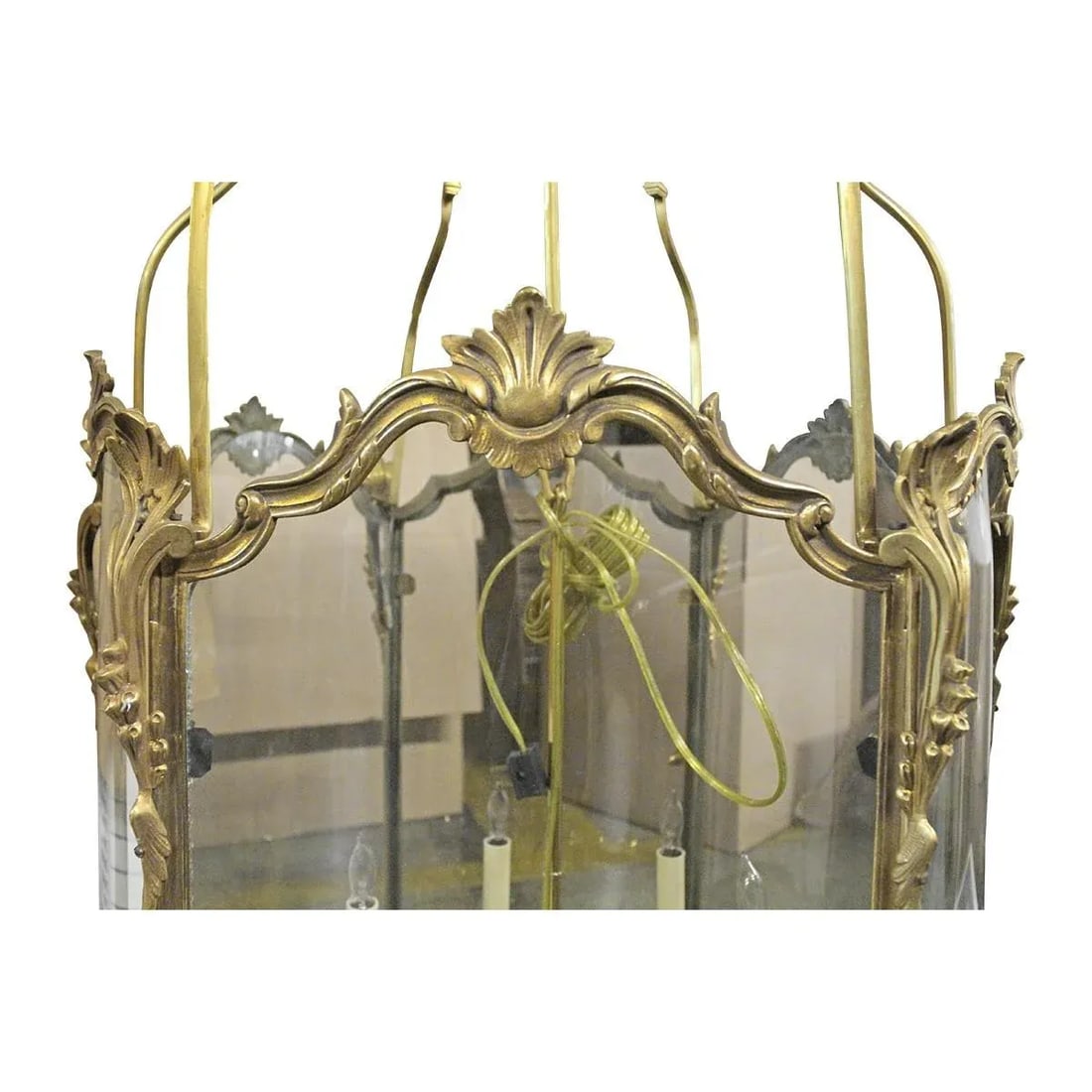 Large Louis XV Style Bronze Dore Lantern - 3