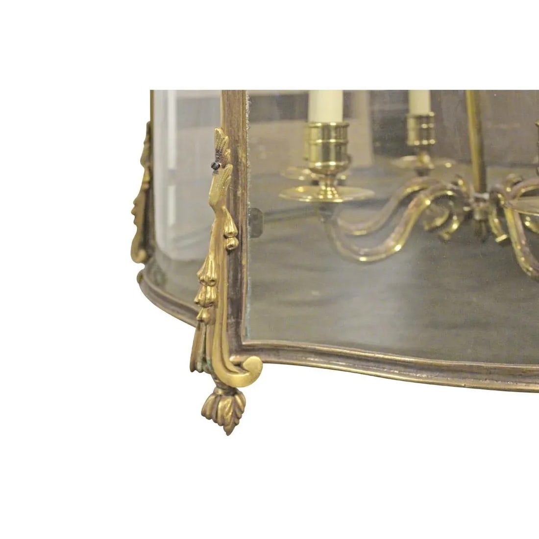 Large Louis XV Style Bronze Dore Lantern - 6