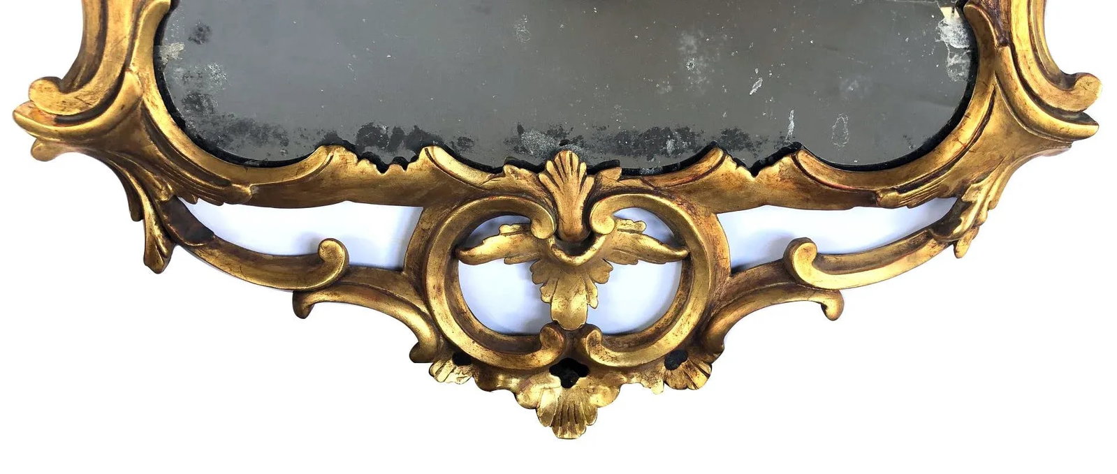 Late 19th Century Hand-Carved Continental Rococo Revival Foliate Giltwood Mirror - 2
