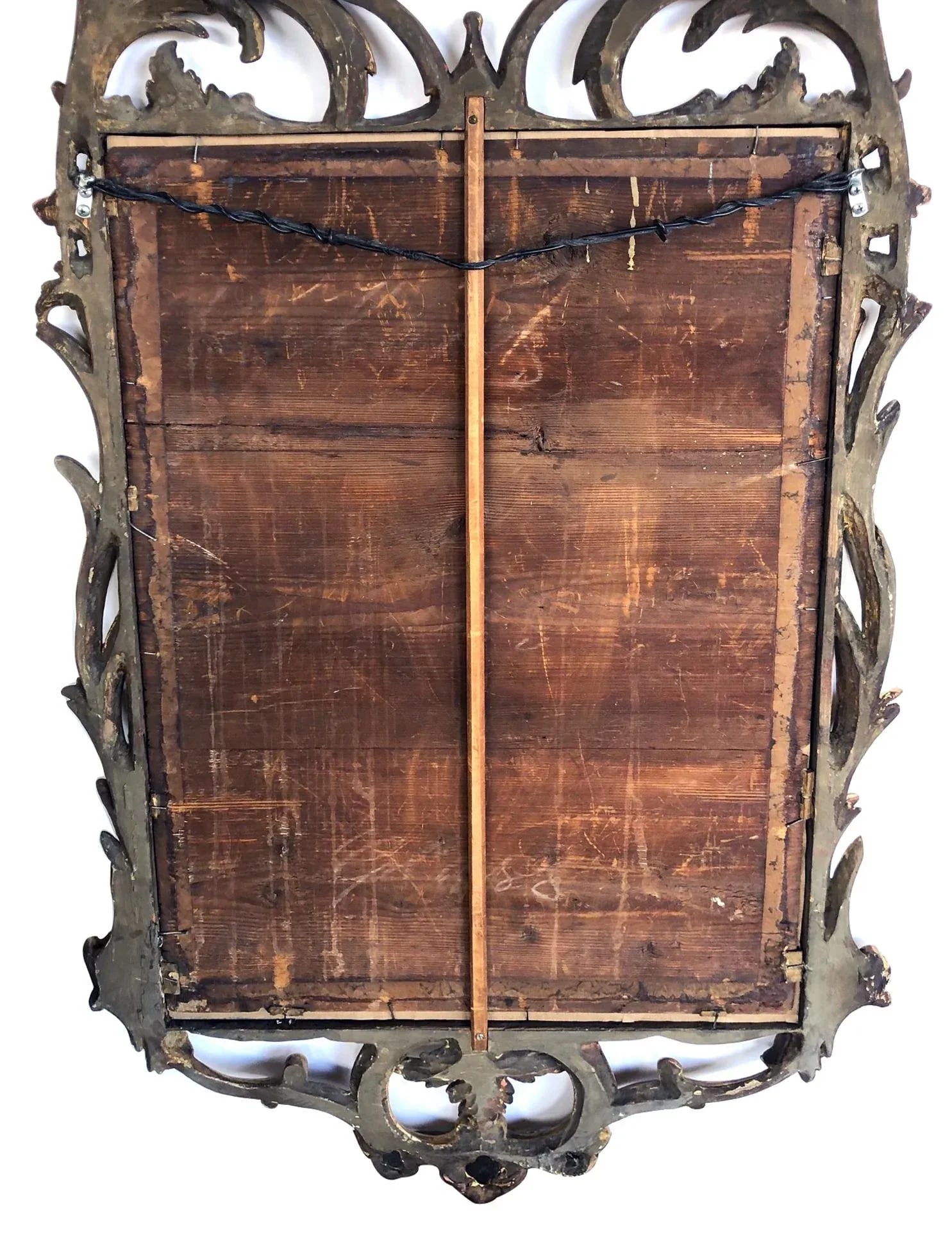 Late 19th Century Hand-Carved Continental Rococo Revival Foliate Giltwood Mirror - 4