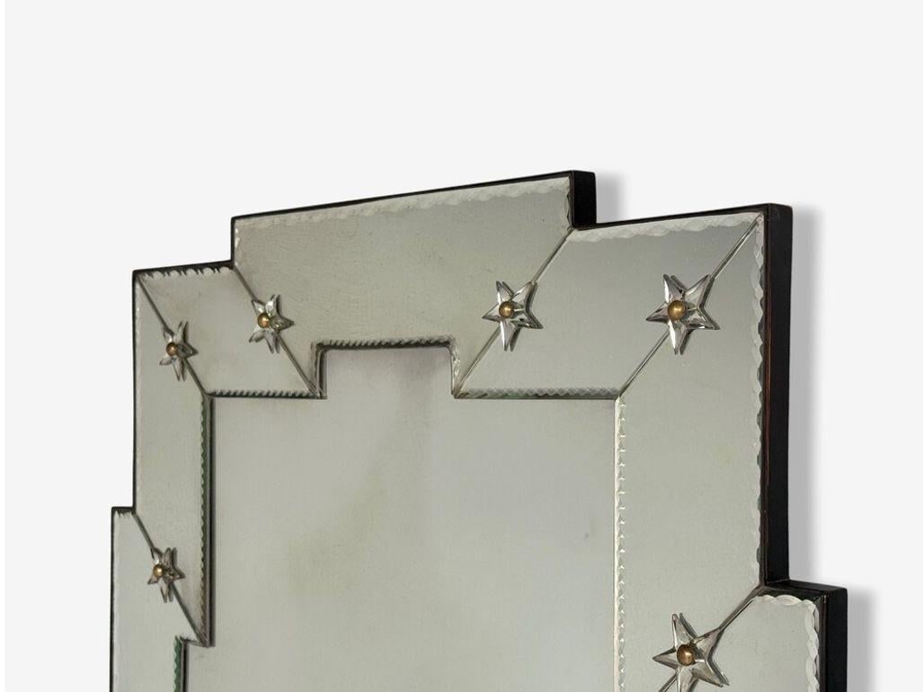 Art Deco Style, Antique and Beveled Glass, Venetian Wall Mirrors, 21st C. - 3