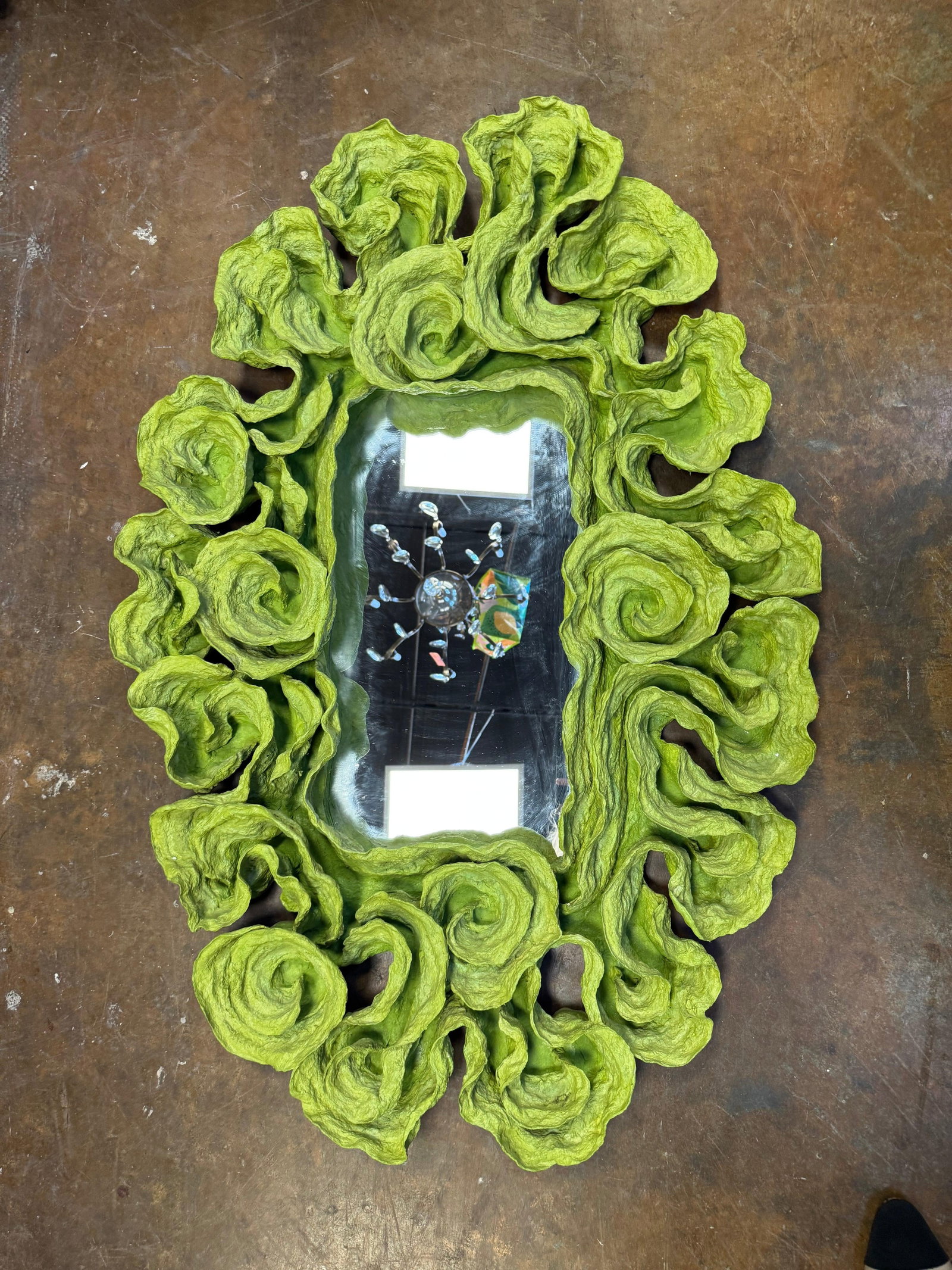 Italian Paper Mache Mirror - 2