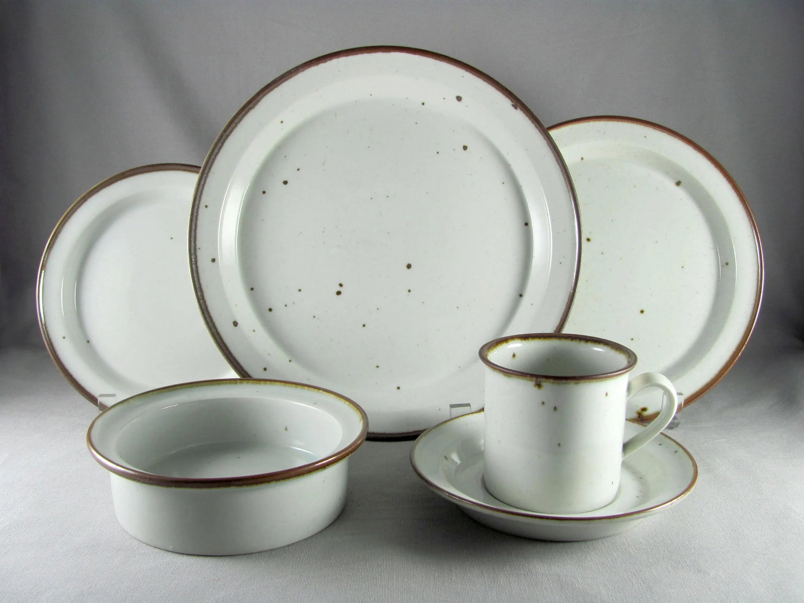 Niels Refsgaard for Dansk Brown Mist Service for 8 Dinnerware Set - 48 Piece - 13