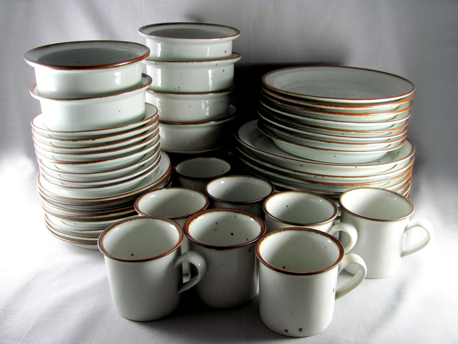 Niels Refsgaard for Dansk Brown Mist Service for 8 Dinnerware Set - 48 Piece - 2