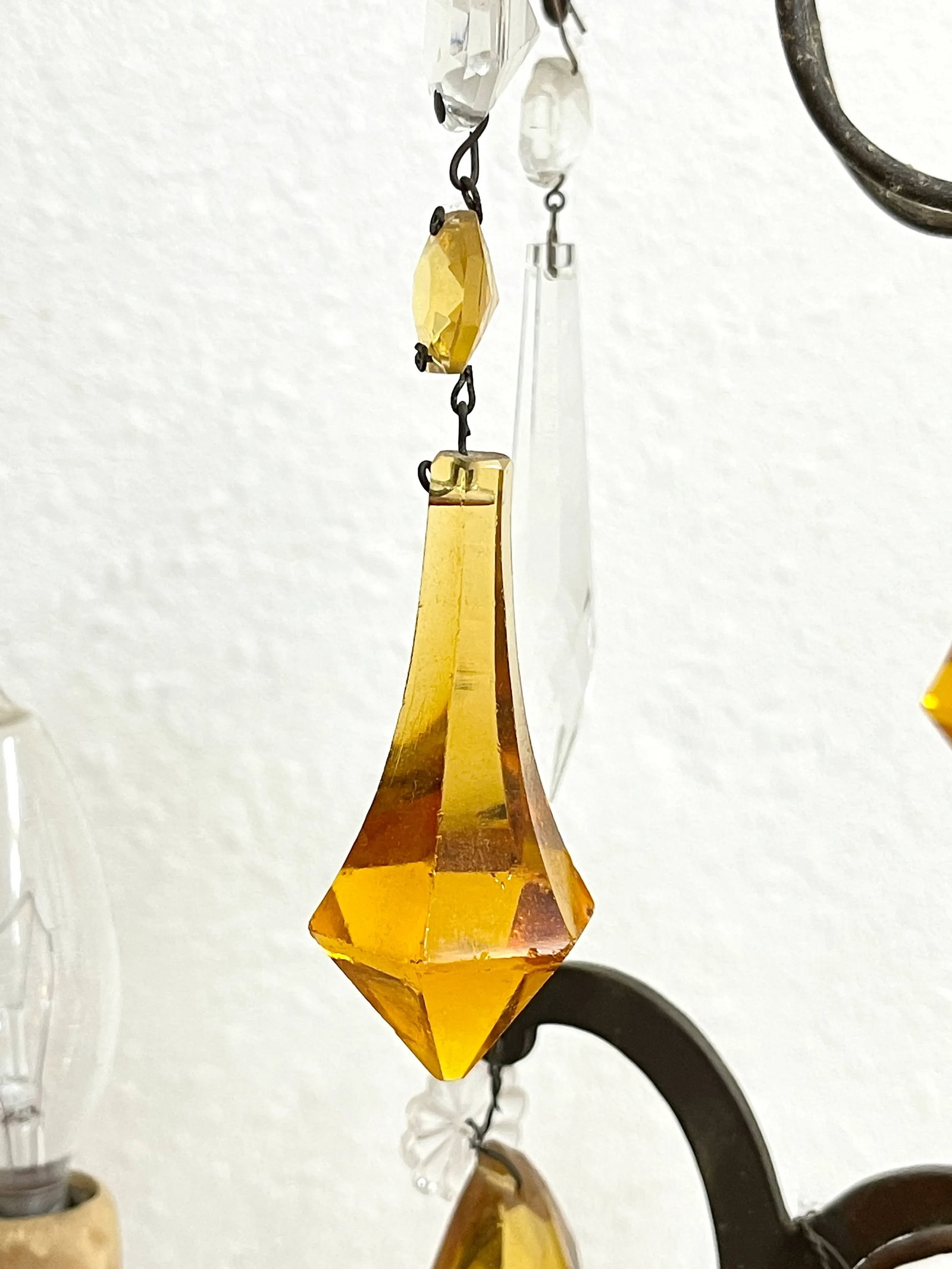 Vintage Chandelier With Murano Glass Fruit - 5