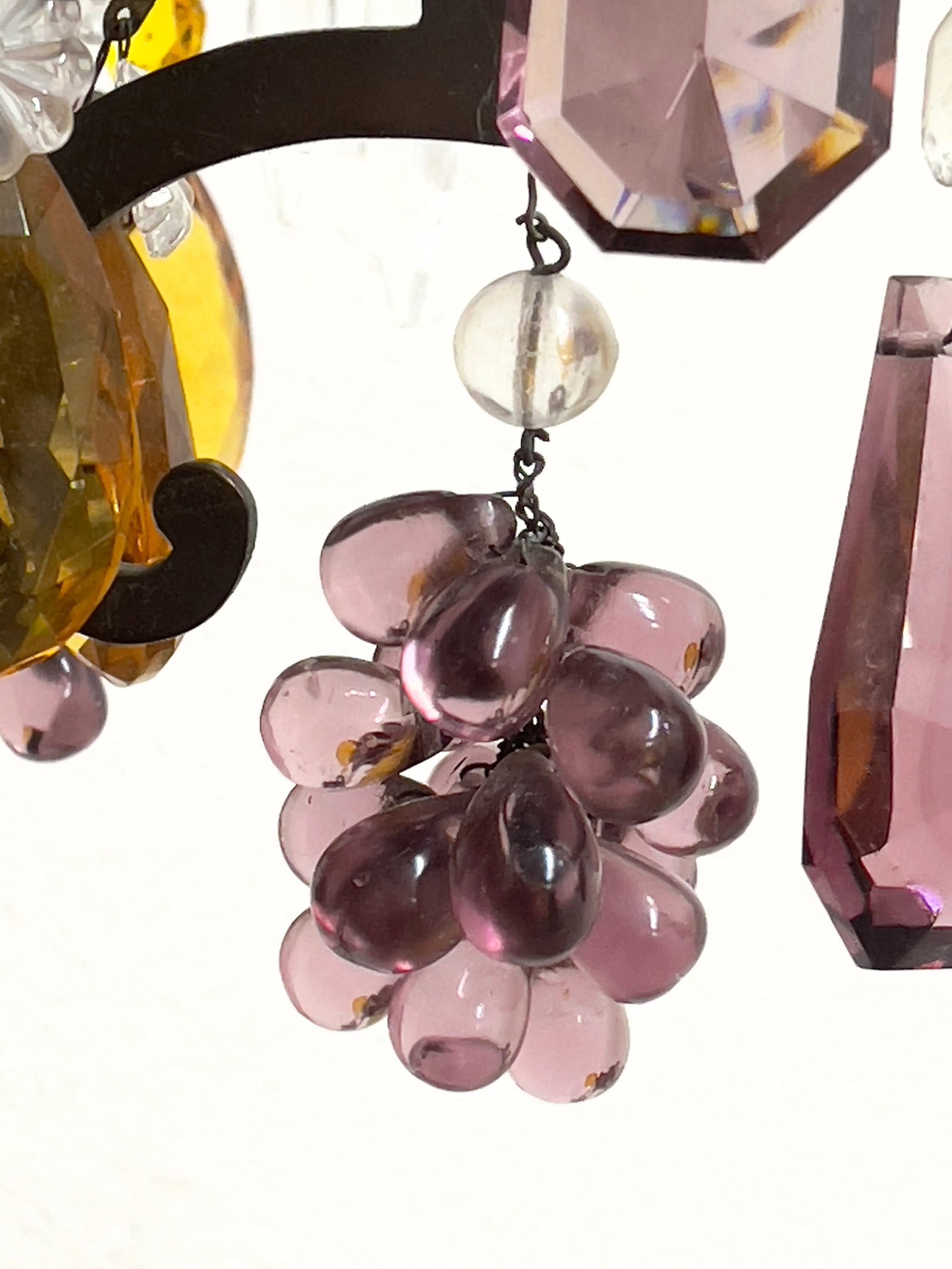 Vintage Chandelier With Murano Glass Fruit - 8