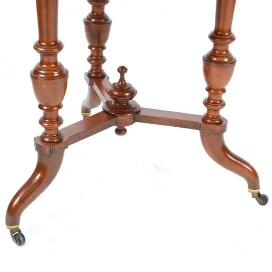 Antique English Round Walnut Garden Planter - 5