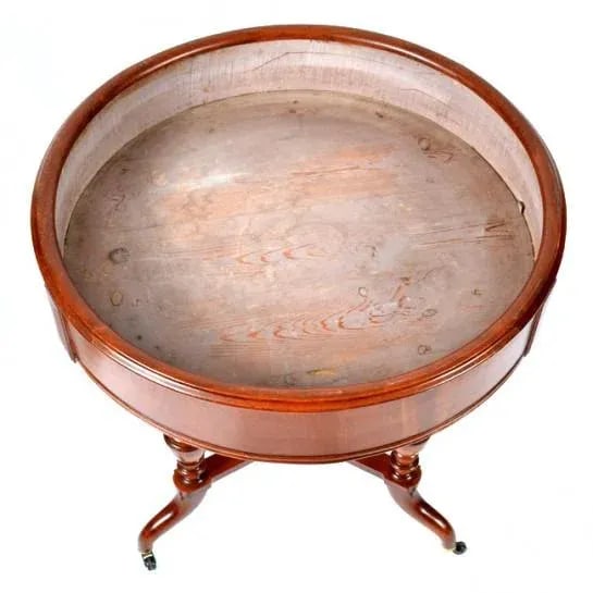 Antique English Round Walnut Garden Planter - 6