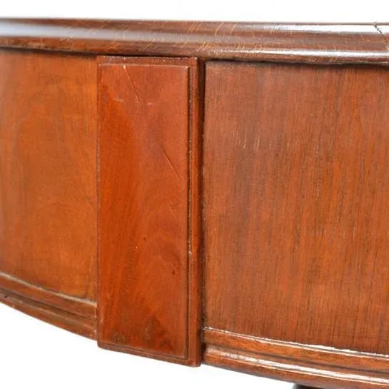 Antique English Round Walnut Garden Planter - 9