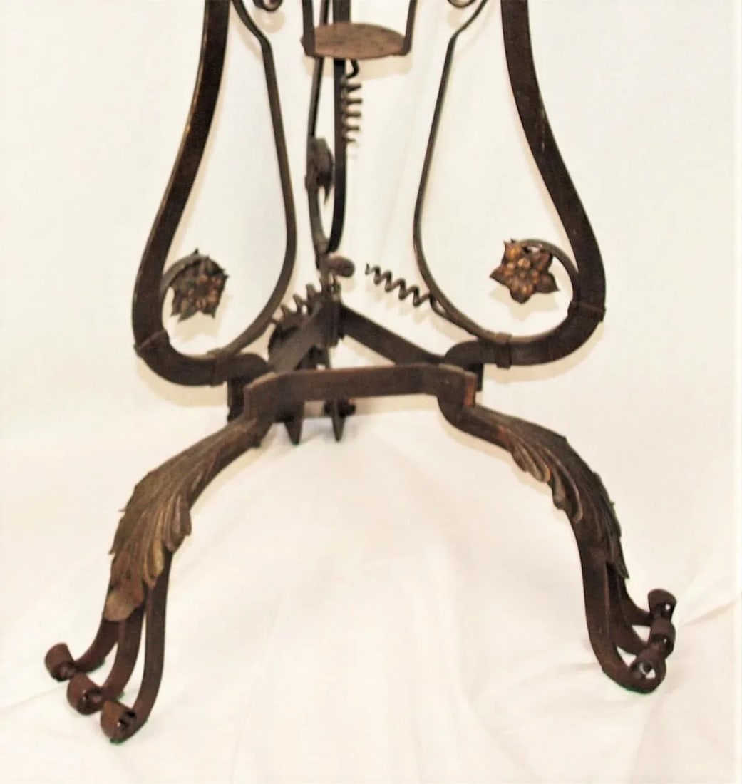 Antique Art Nouveau Iron Brass and Copper Planters - A Pair - 11