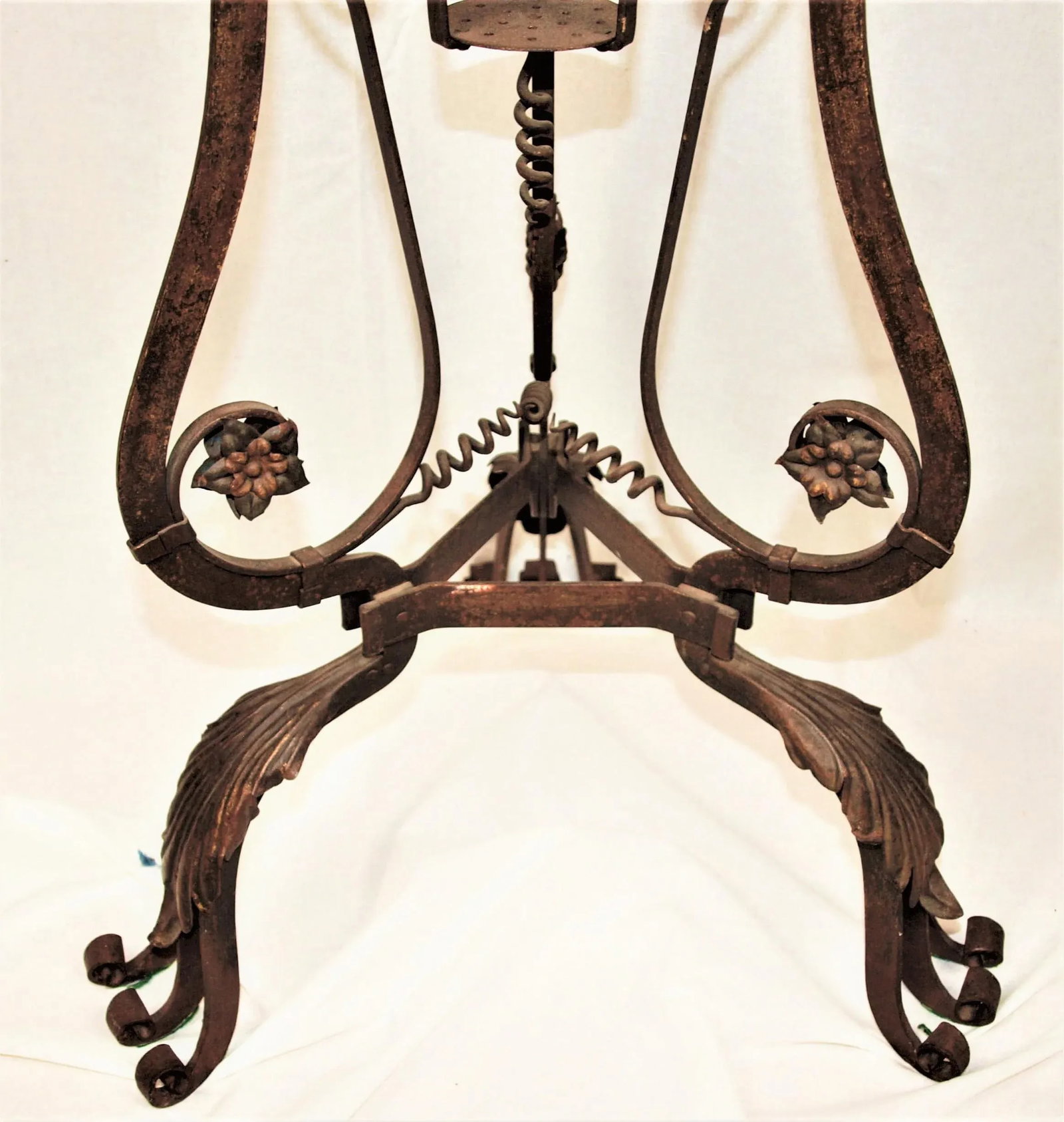 Antique Art Nouveau Iron Brass and Copper Planters - A Pair - 4