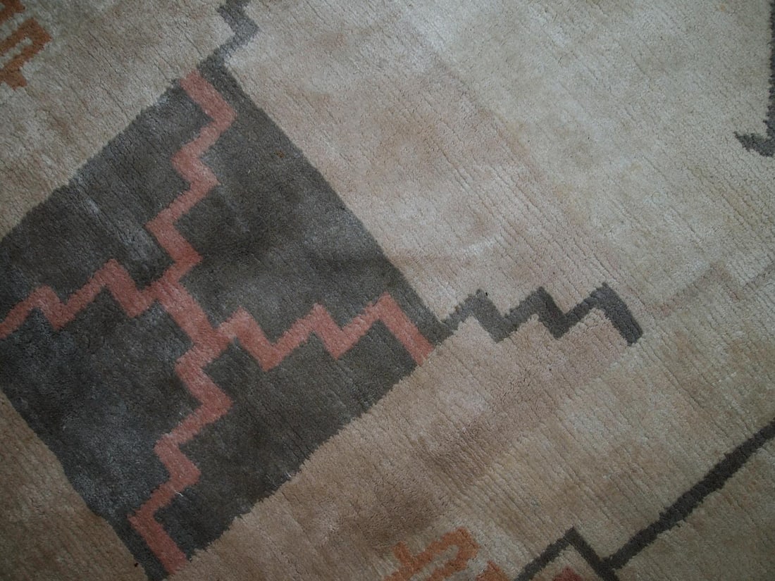 Handmade Vintage Tibetan Khaden Rug 5.2' X 7.7' (159cm X 237cm) 1960s - 10