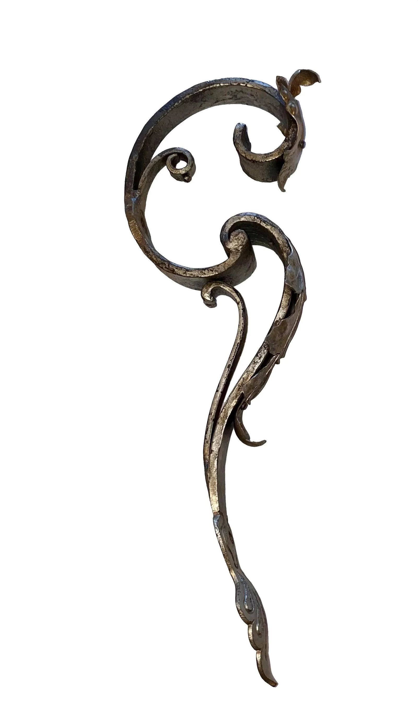 1930s Curtain Rod Brackets - Set of 3 - 3