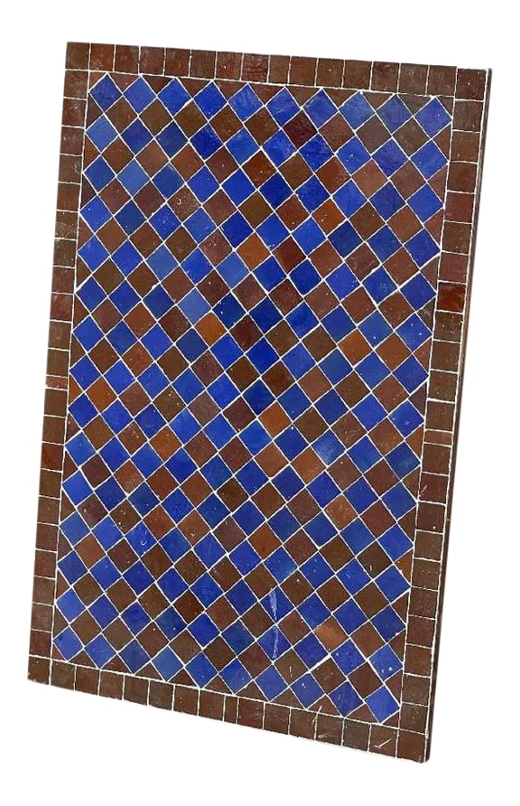 Moroccan Ceramic Tile Rectangle Table Top