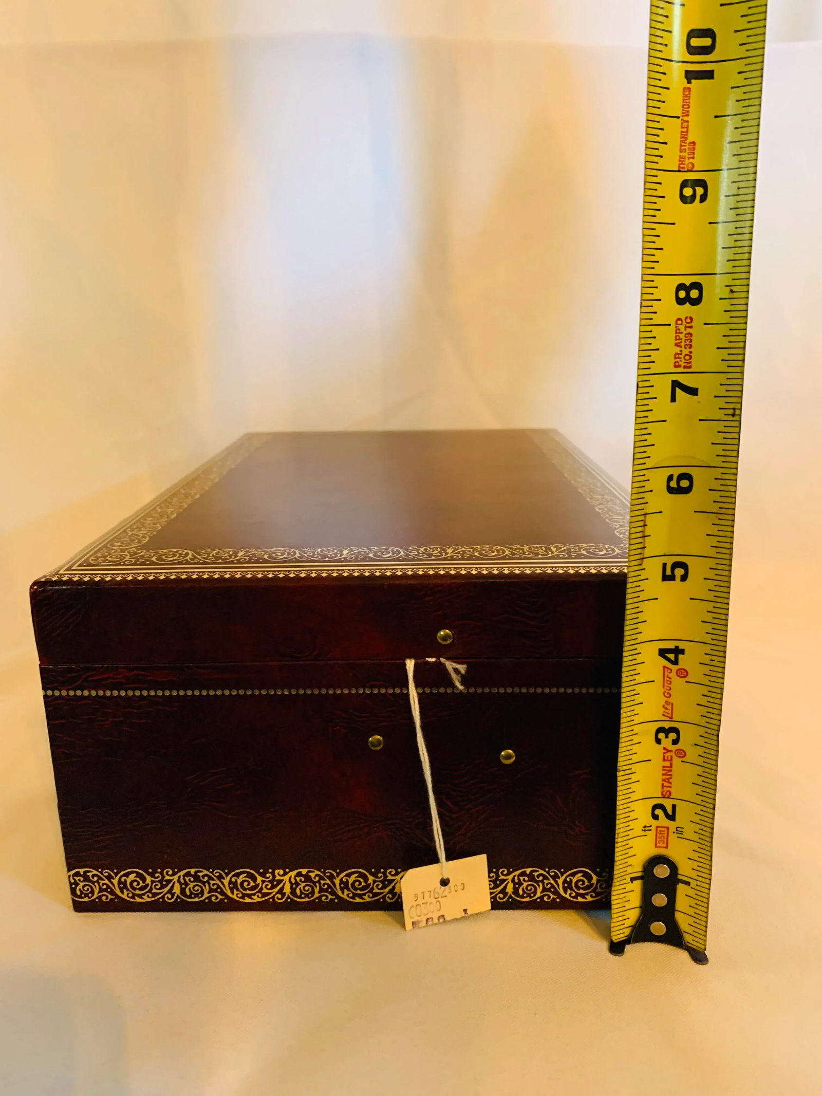 Vintage Mele Jewelry Chest With Original Key and Tag - 10