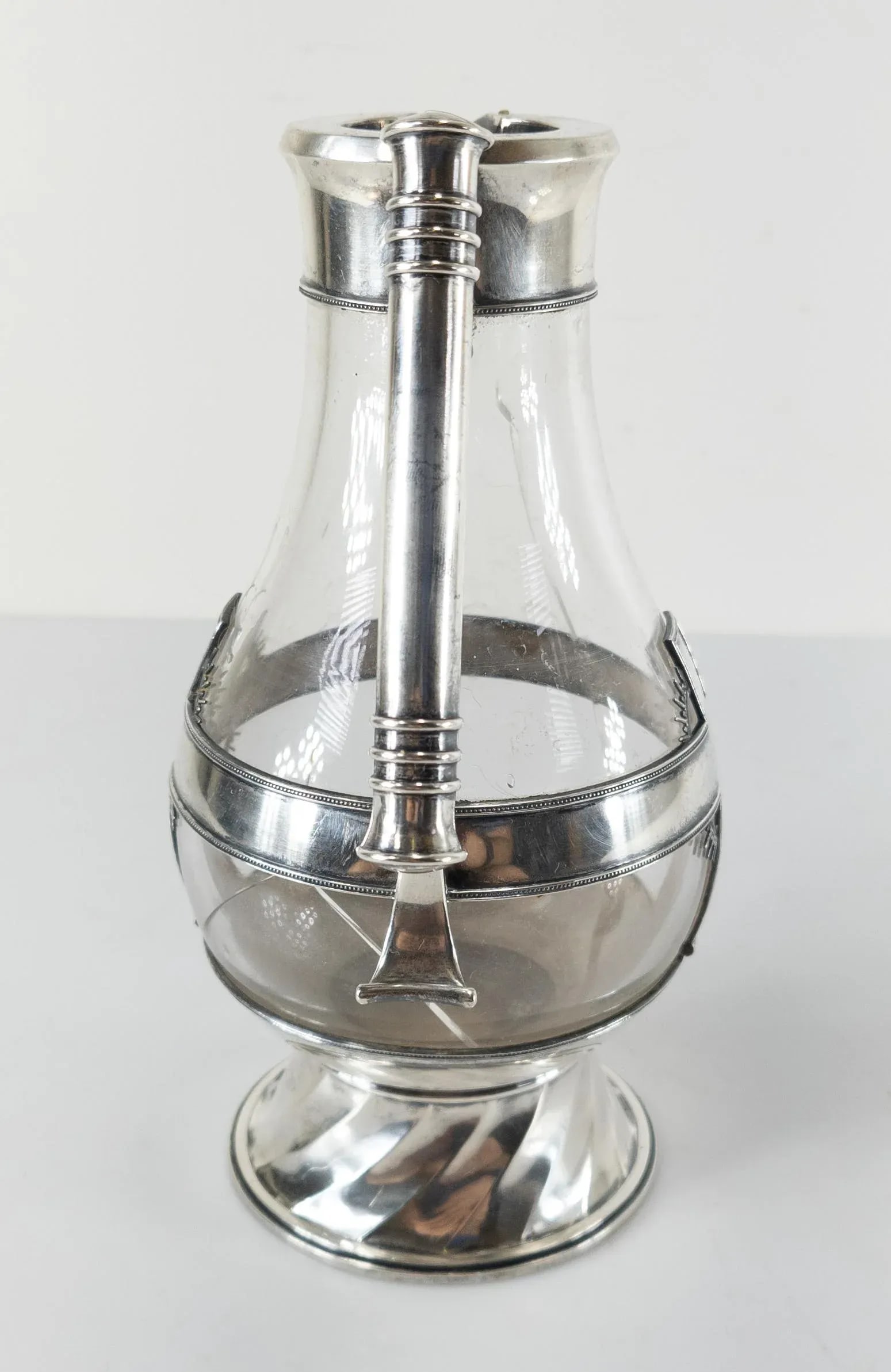 Sterling Silver and Glass Aesthetic Religious Pitcher by Tiffany & Co - 5