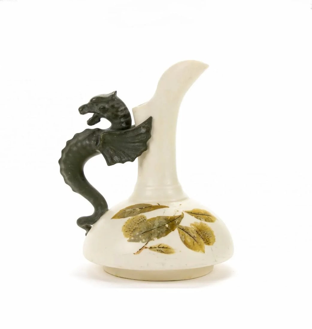 19th Century Victorian English Porcelain Dragon Ewer by Royal Worcester - 10