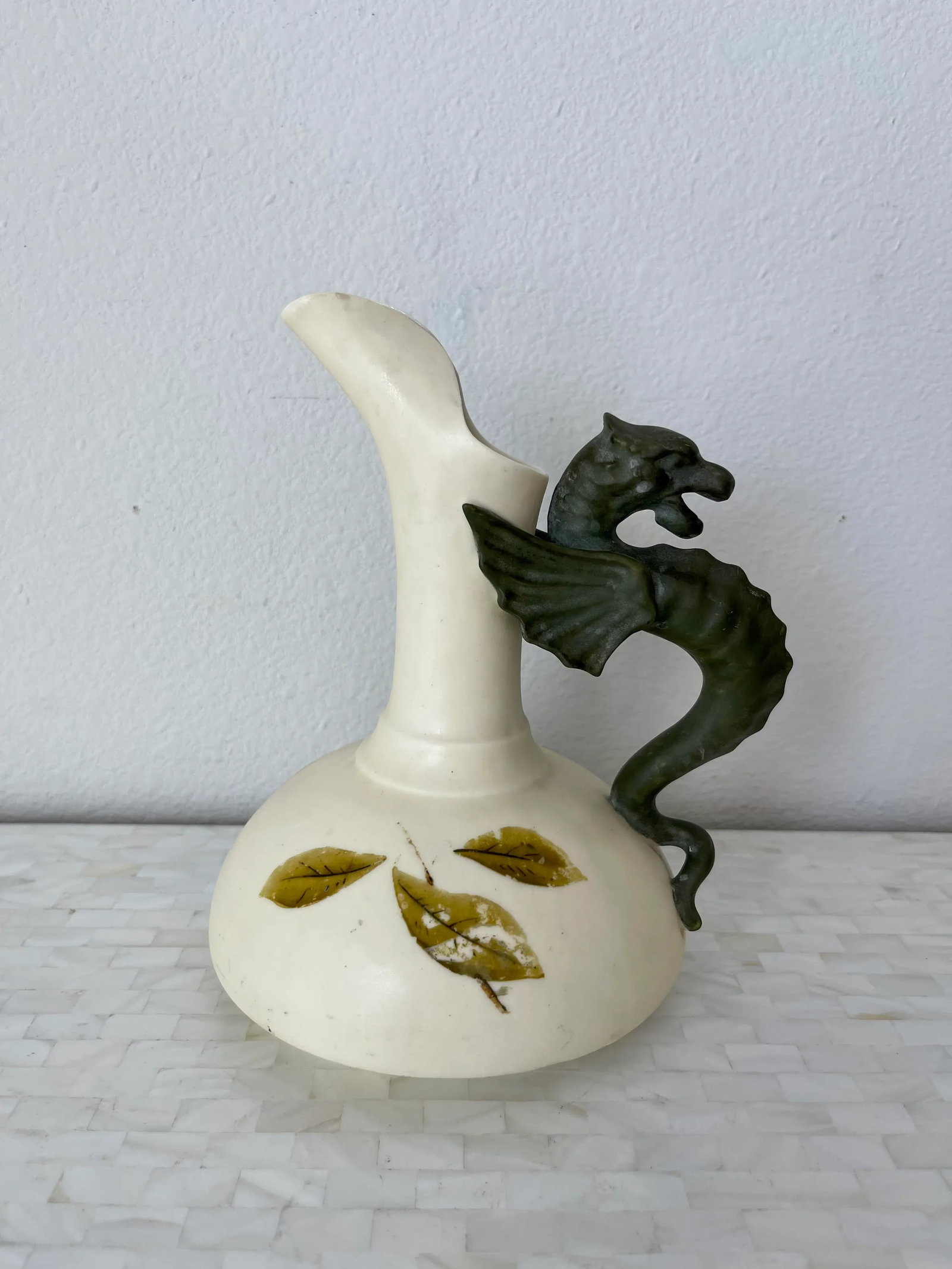 19th Century Victorian English Porcelain Dragon Ewer by Royal Worcester - 13