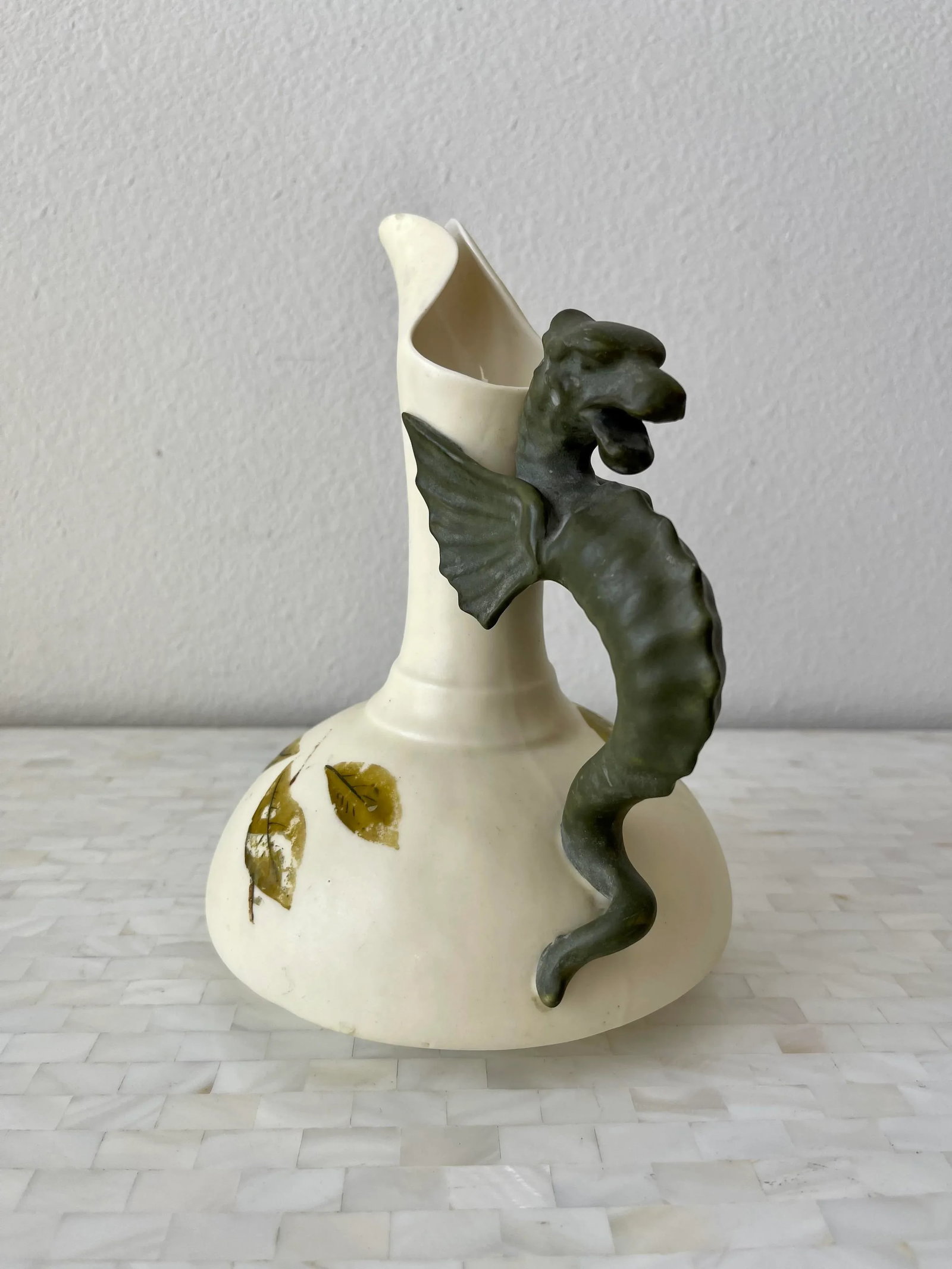 19th Century Victorian English Porcelain Dragon Ewer by Royal Worcester - 2