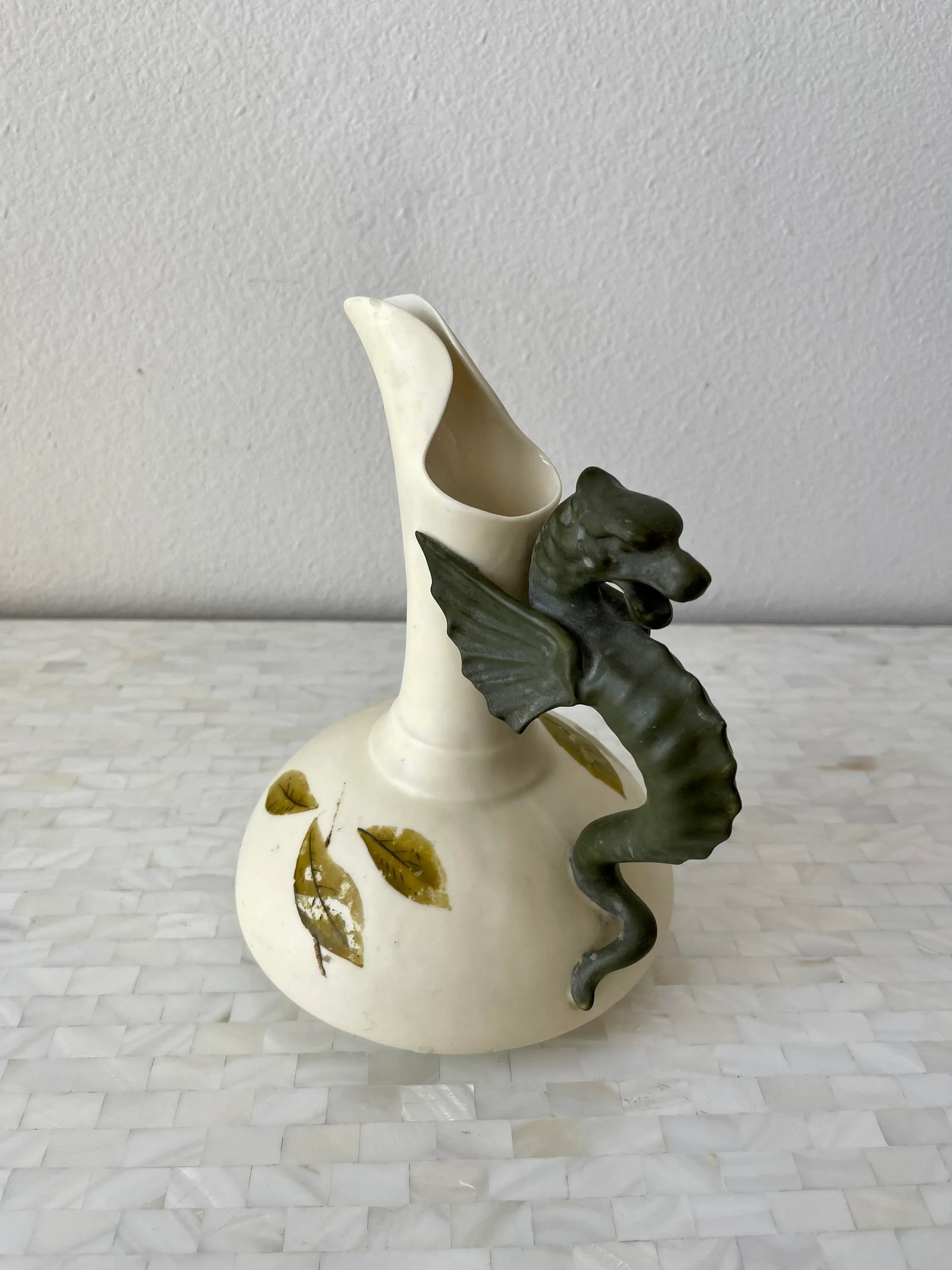 19th Century Victorian English Porcelain Dragon Ewer by Royal Worcester - 8
