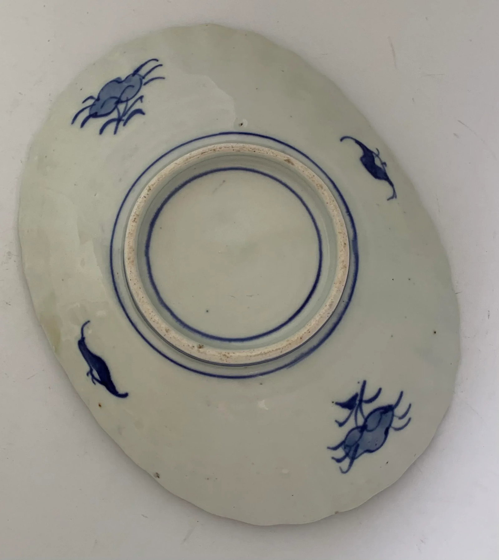 Antique Mid 19th Early Meiji Period Japanese Imari Oval Dish Charger Scalloped Rim - 7