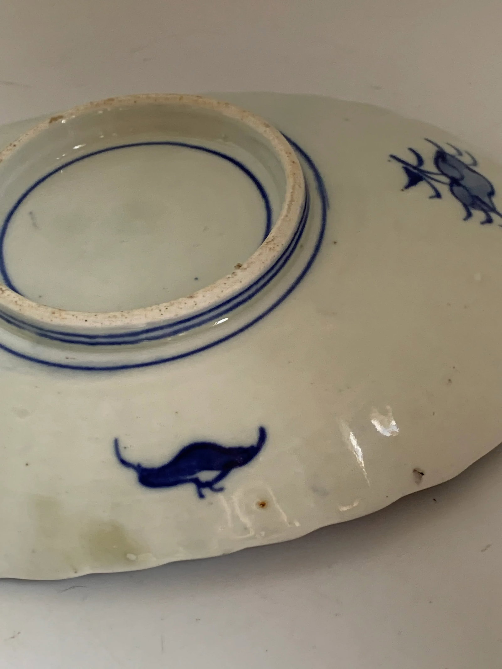 Antique Mid 19th Early Meiji Period Japanese Imari Oval Dish Charger Scalloped Rim - 9