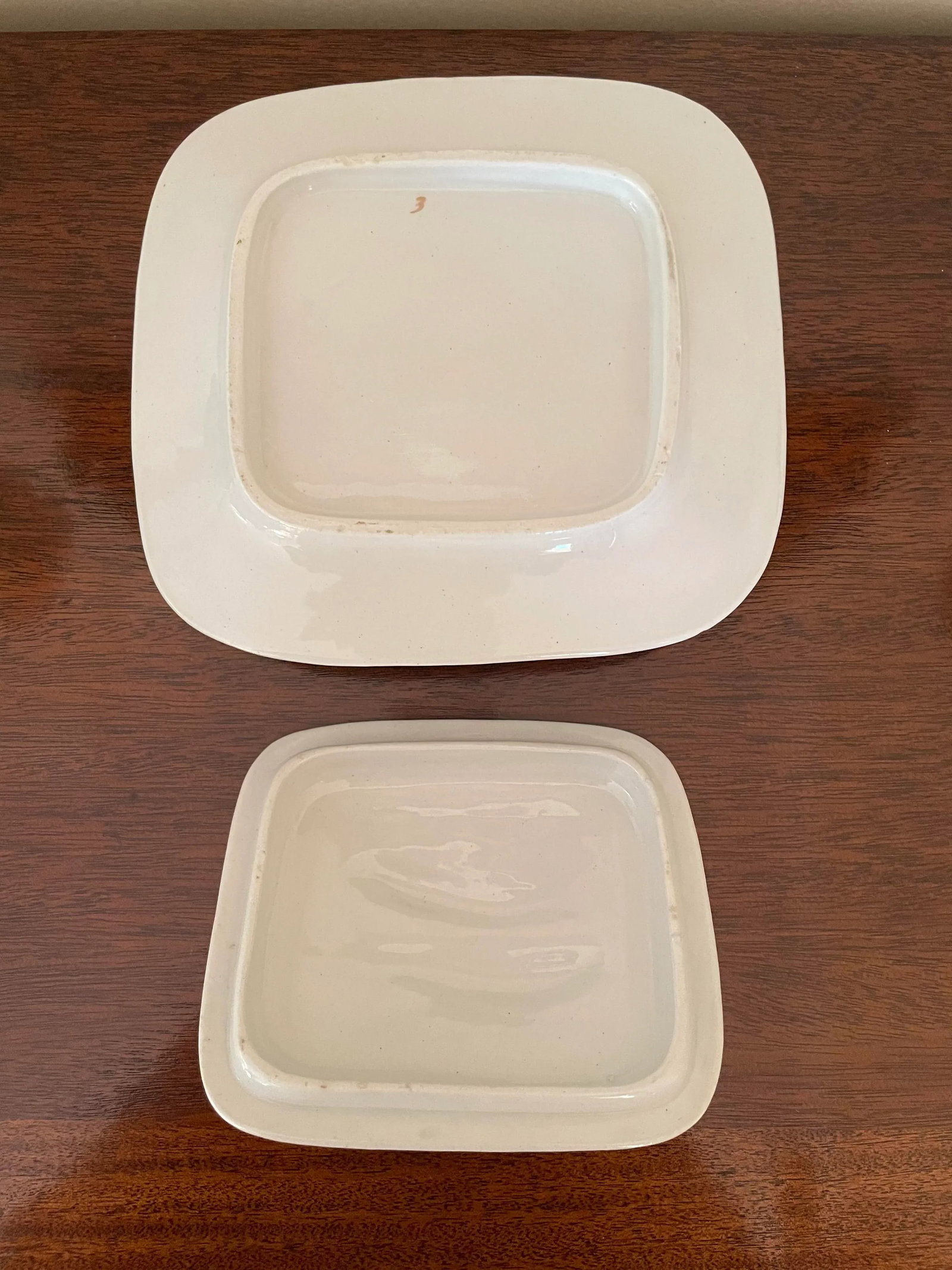 Antique Late 19th Century French Porcelain Sardine Box on Tray - 5