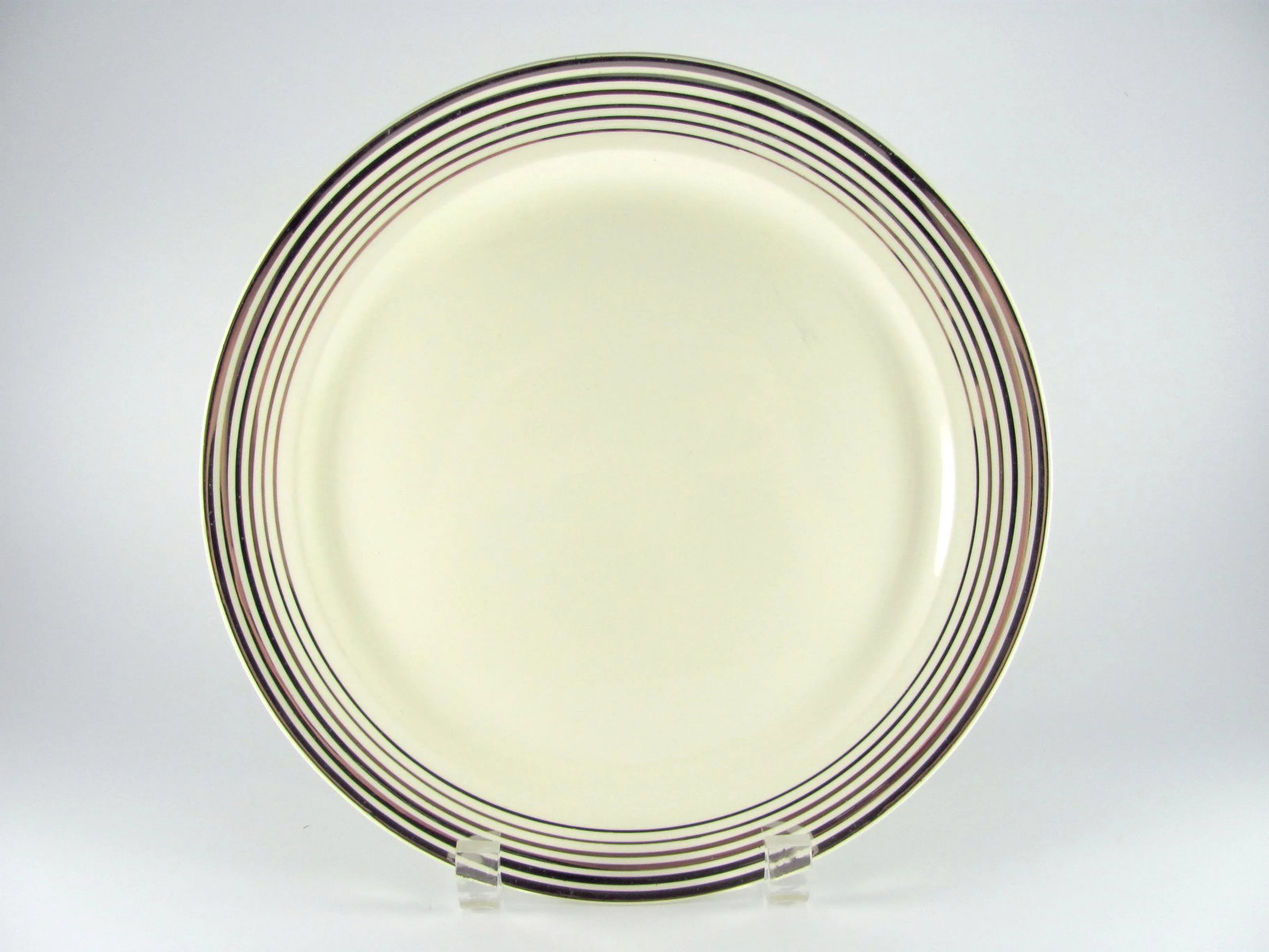 1940s Art Deco Platinum Bands Service for 4 Dinnerware Set - 28 Piece - 3