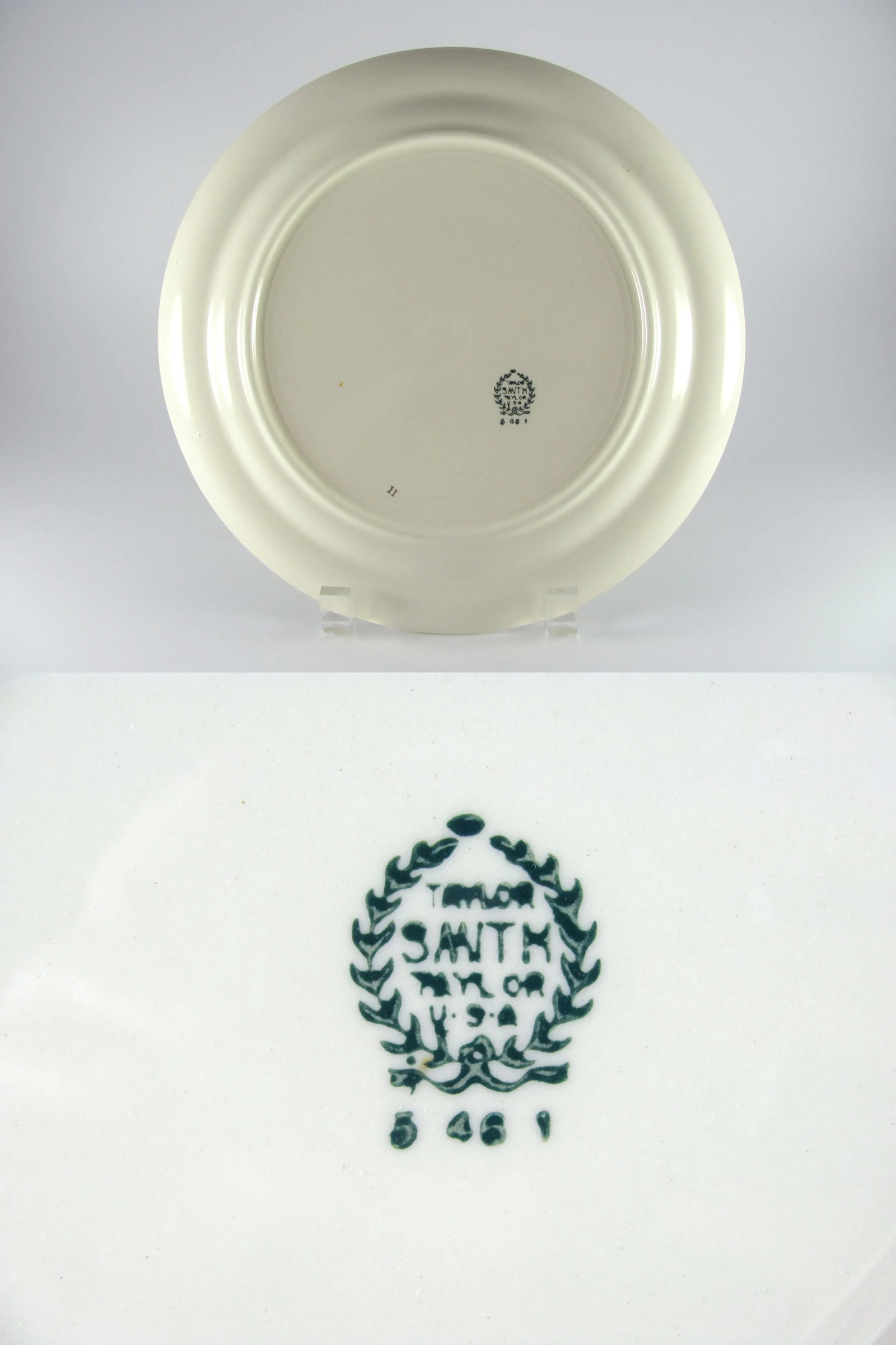 1940s Art Deco Platinum Bands Service for 4 Dinnerware Set - 28 Piece - 4