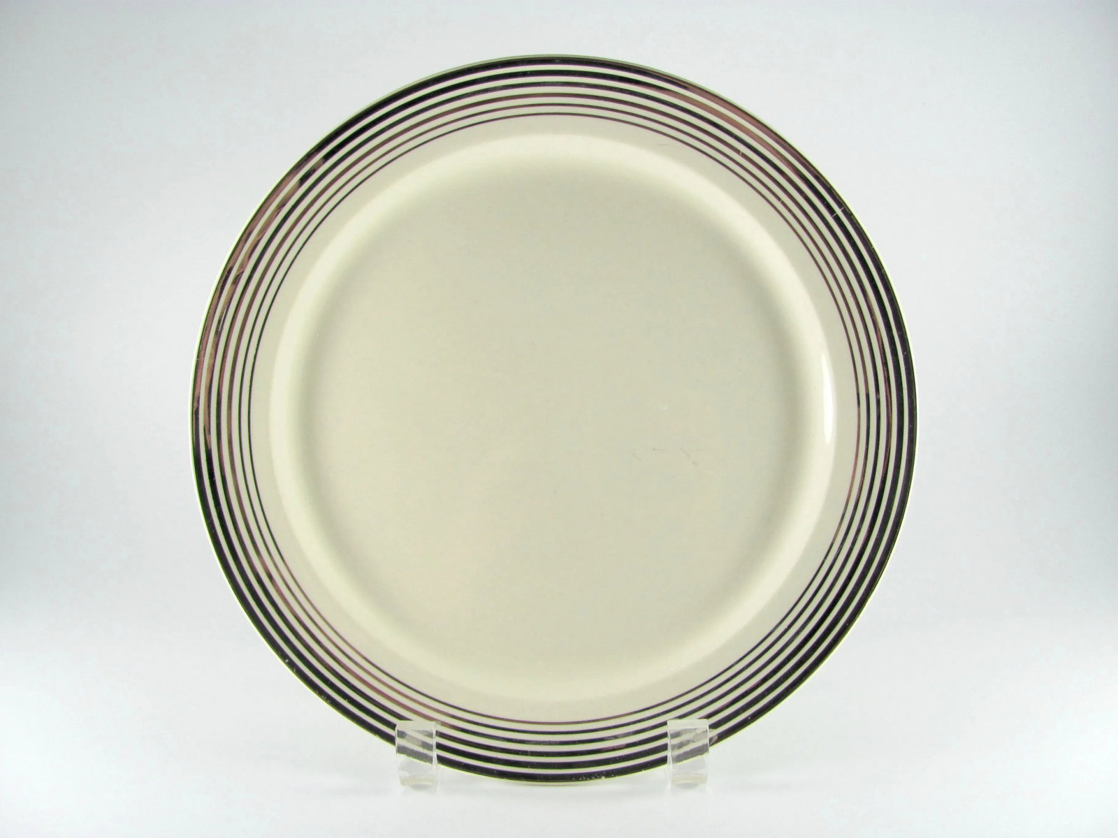 1940s Art Deco Platinum Bands Service for 4 Dinnerware Set - 28 Piece - 5