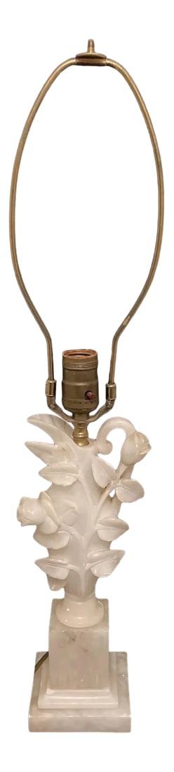 Vintage Early 1900's Marble Table / Bedroom Lamp (1 of 8)