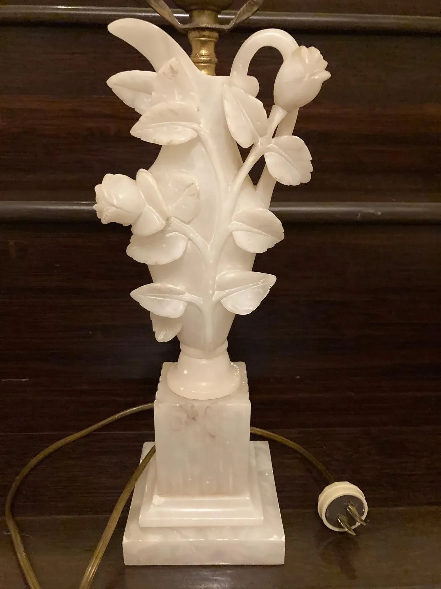 Vintage Early 1900's Marble Table / Bedroom Lamp - 6