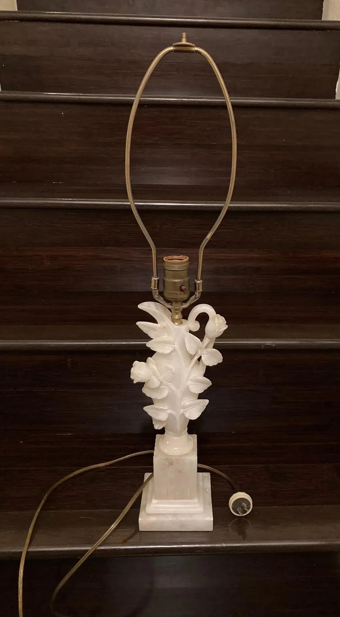 Vintage Early 1900's Marble Table / Bedroom Lamp - 8